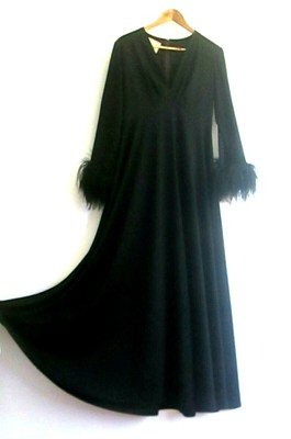 vintage feather dress