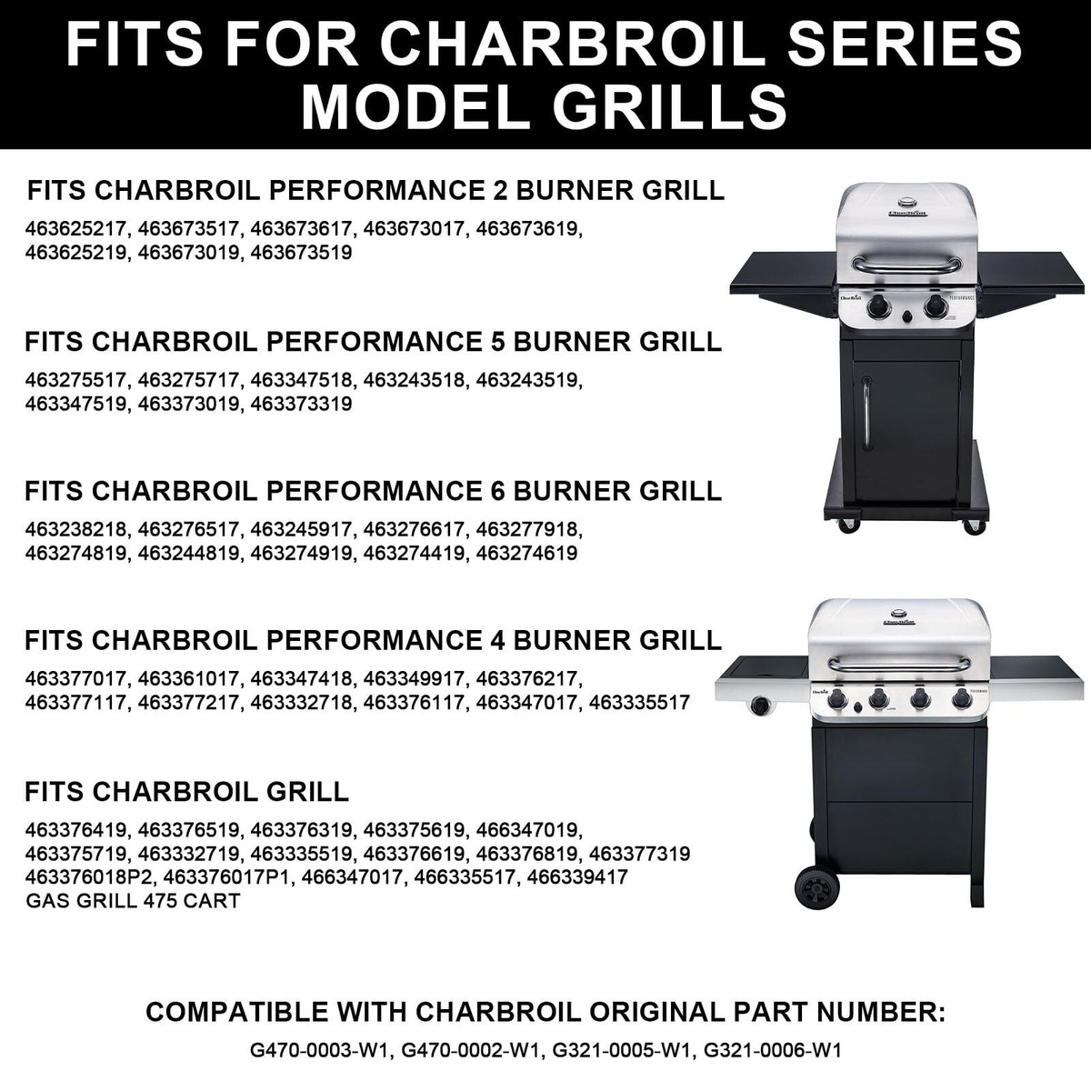 Cast Iron Grill Grates for Charbroil Performance Burner Grill
