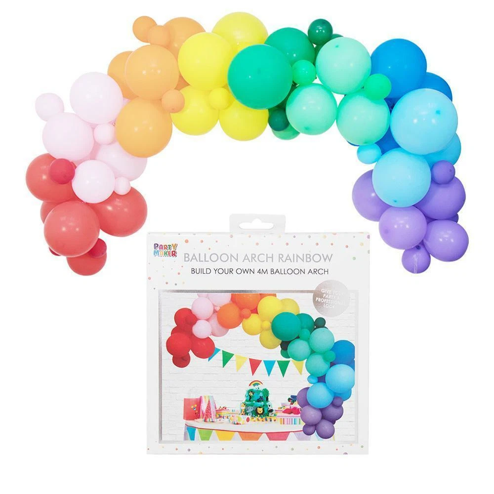 Pastel Rainbow Balloon Garland Kit Rainbow Balloon Arch 