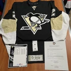 2015-16 Game Worn Reebok Adam Clendening Pittsburgh Penguins NHL Jersey Black 56