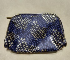 Monat Travel/Cosmetic Bag BLUE and Gold