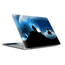 Skin Decal Wrap for MacBook Air Retina 13 Inch - howling wolf moon