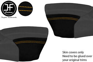 YELLOW STITCH REAL SUEDE ARMREST LID COVER FOR PORSCHE 986 BOXSTER CARRERA 996
