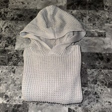 Treasure  Bond Pullover Hoodie - Light Grey - Boys Large 10/12 Knitted Knit