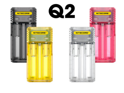 RESTPOSTEN Nitecore Q2- Schnelladegerät für Li-Ion Akkus - 4 Farben zur Auswahl