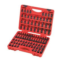 SUNEX TOOLS 3569 84 Piece 3/8" Dr. Master Hex Bit Impact Socket Set NEW