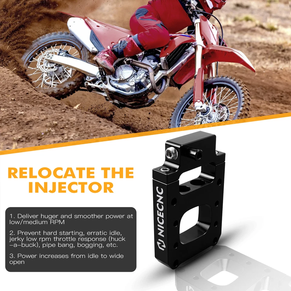 Bloque de reubicación de inyector de combustible CNC TPI para gas gas EC250 EC300 EX300 2021-2023 Foto 4 de 4