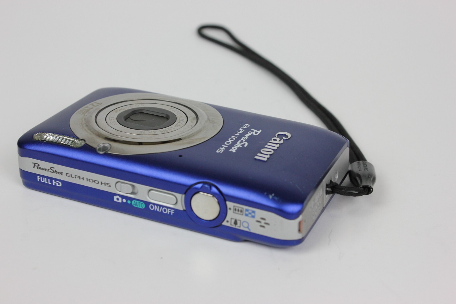 Canon PowerShot ELPH 100 HS IXUS 115 HS 12.1MP Blue Digital Camera Only