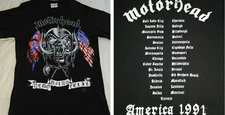 Vintage 90s Motorhead Nemo Malus Felix 1991 Tour T-shirt, size S-5XL
