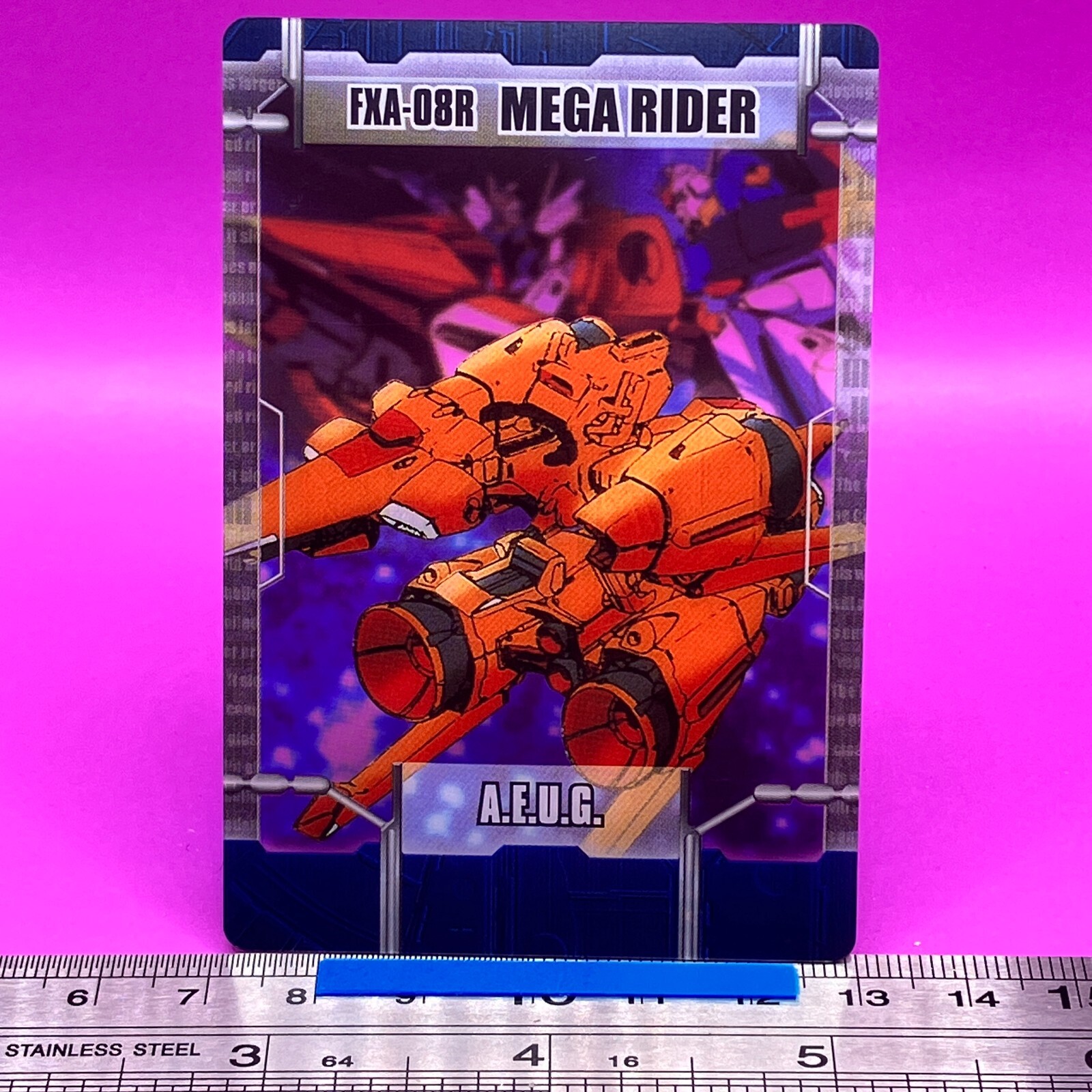 FXA-08R MEGA RIDER 3-02-065 Gundam Wafer Card Morinaga TCG Japanese ...