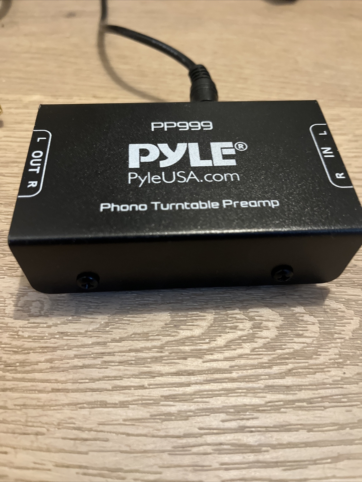 Pyle Brand PP 999 Model Black Phono Pre Amp with Power Adapter eBay