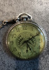 Elgin 10K Gold Filled 1928 Pocket Watch With Original Pocket Chain