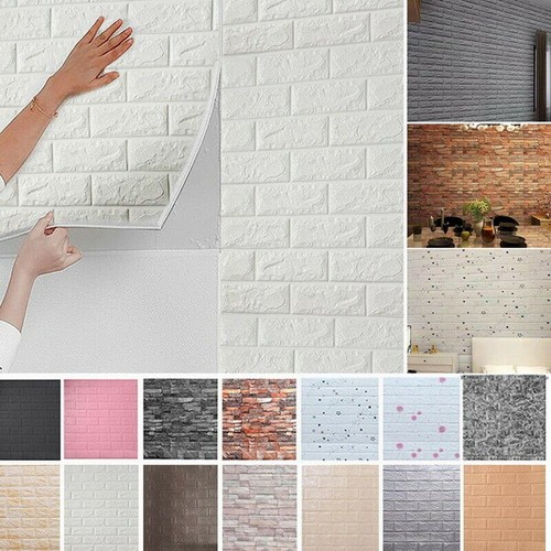 Wallpaper Tile Brick Pattern Three-dimensional Foam Panel 3D Wall Sticker