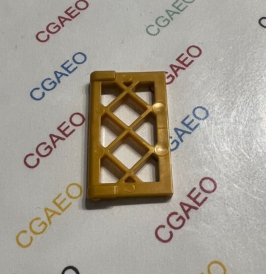 1 x Lego 60607 Pane for Window 1 x2x 3 Lattice with Thick Corner Tabs PEARL GOLD