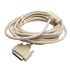 L-Com CSMN25MF-25 Molded D-Sub Extension Cable, DB25M to DB25F, 25Ft Length