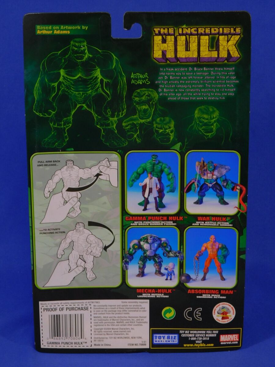 MARVEL COMICS INCREDIBLE HULK CLASSICS GAMMA PUNCH WITH MARVEL COMICS INCREDIBLE HULK CLASSICS GAMMA PUNCH WITH