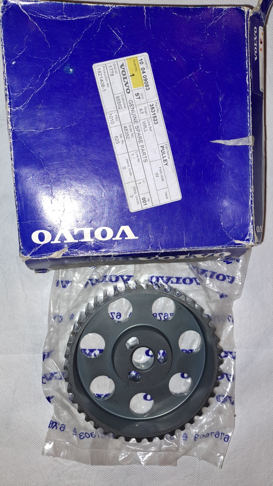 Volvo S40 Mk2 Camshaft Gear 3531523 Genuine for sale online | eBay 