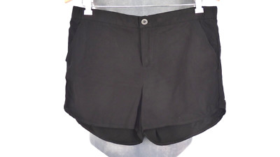 Schwarze Shorts Twist Tango Sommer Hot Pants Freizeit Gr. UK 10