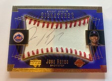 Jose Reyes - 2003 Upper Deck UD Sweet Spot Signatures Baseball Auto Signed Blue