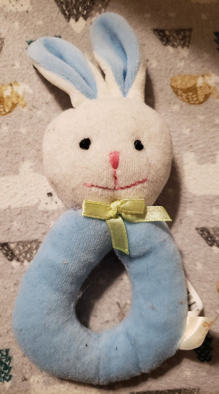 Vintage Dan Dee Bunny Rattle Plush