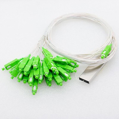 1*32 PLC Splitter 0.9mm Mini type Optical Fiber Splitter with SC APC Connector