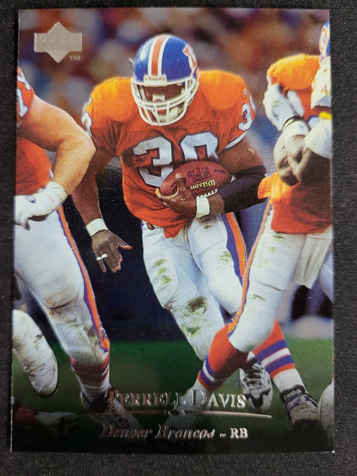 1996 Upper Deck Silver Terrell Davis card #159 Broncos