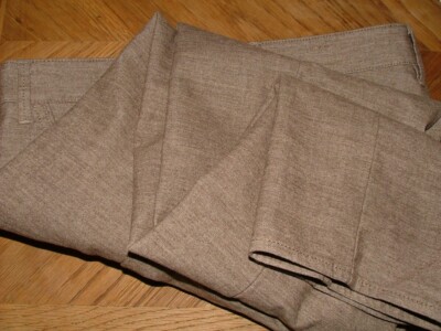 NEW WT BRAX DRESS PANTS SIZE 40 X 32 COTTON POLYESTER TAUPE SOLID #260