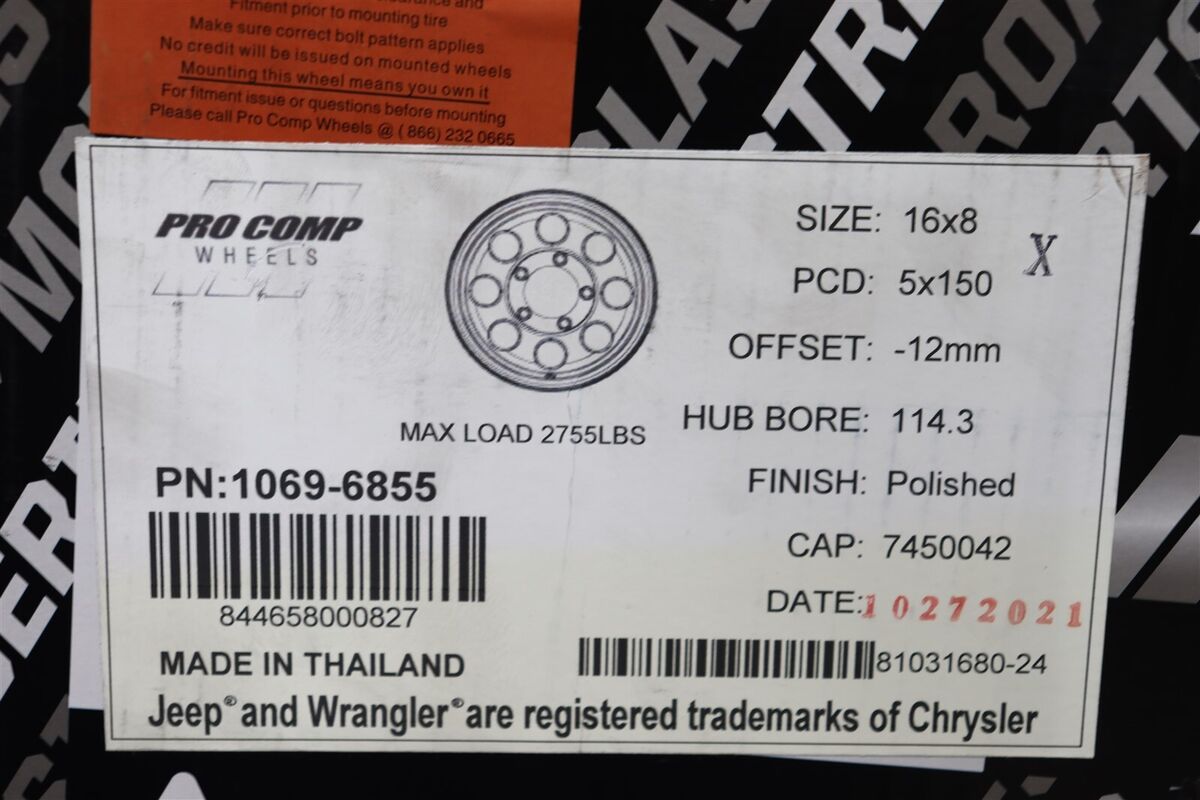 NEW Pro Comp Vintage 16 NEW Pro Comp Vintage 16