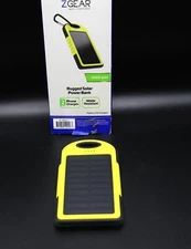 ZGear Solar Power Bank, 4000mAh, Water Resistant W/Carabiner