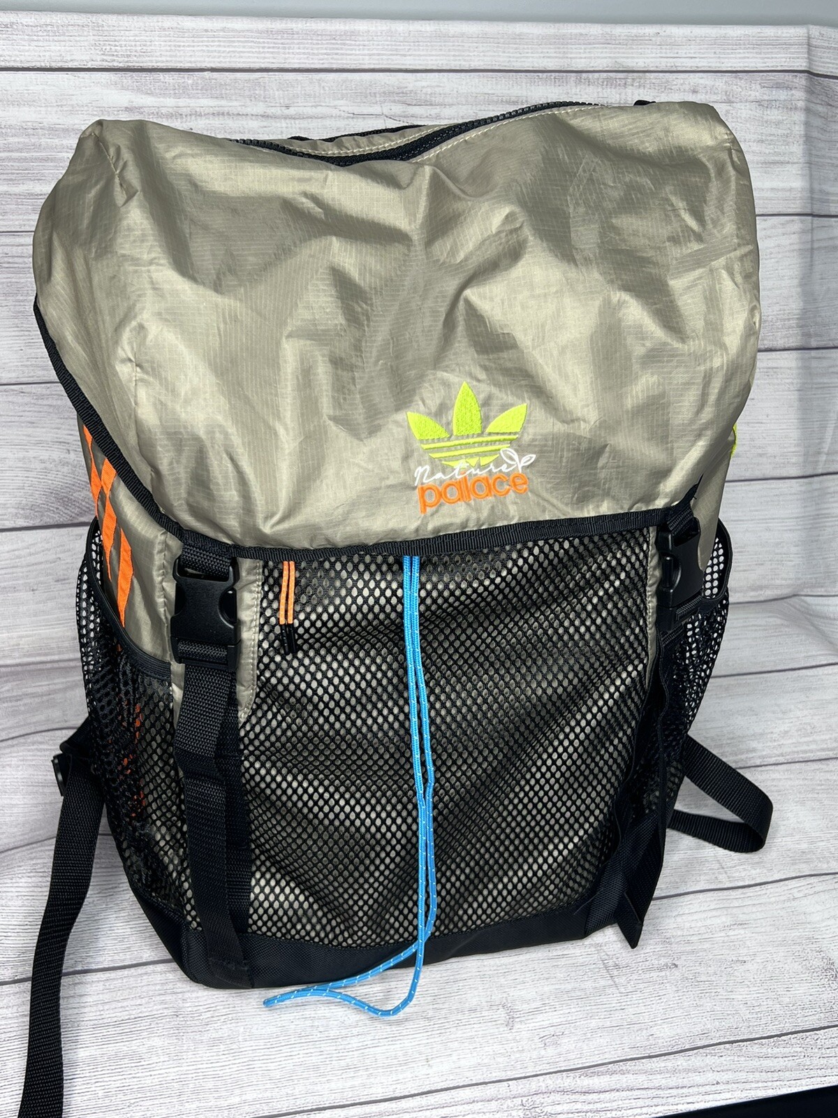 Palace Skateboards Adidas Nature Backpack Blanch Carg… Gem