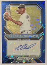 2021 PRIZM JAZZ CHISHOLM @ 28/49 @ AUTO ROOKIE RC BLUE CIRCLES DONUTS #RA-JZ