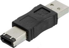 Toptekits Firewire IEEE 1394 6 Pin Male to USB A Male Convertor Jack M/M