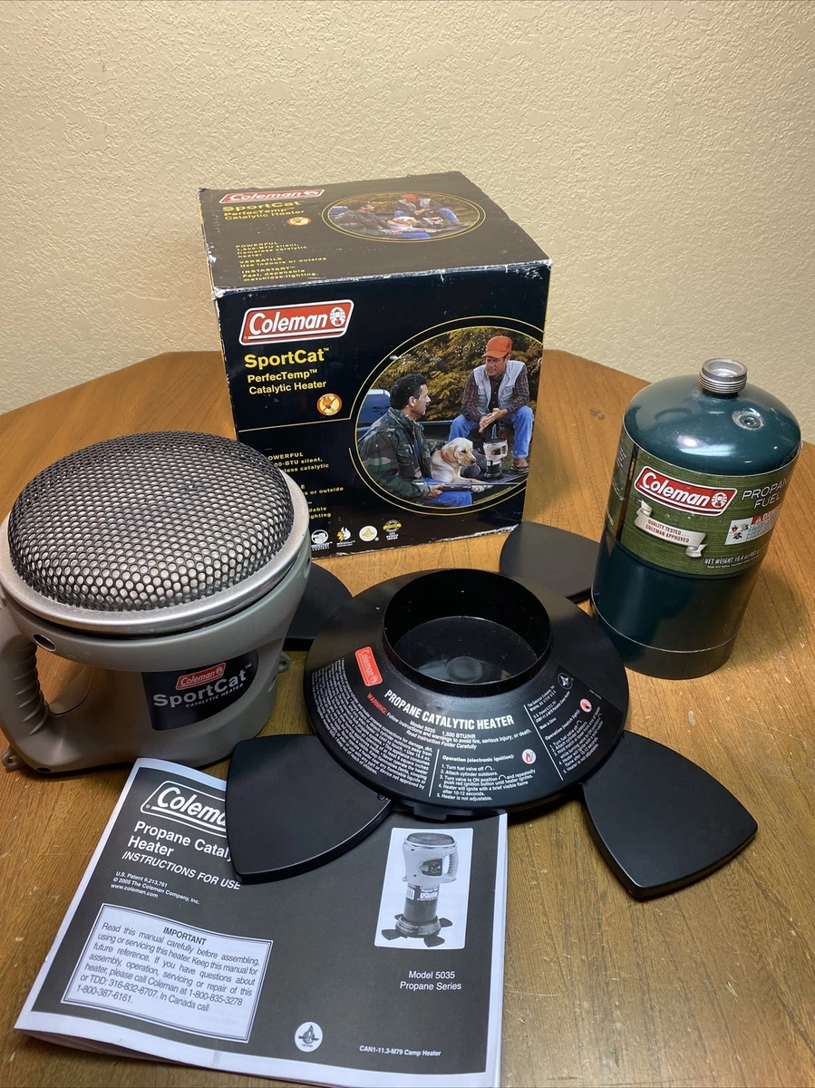 Coleman SportCat Catalytic Propane Heater 5035 Camping Hunting FAST SHIP  FREE | eBay