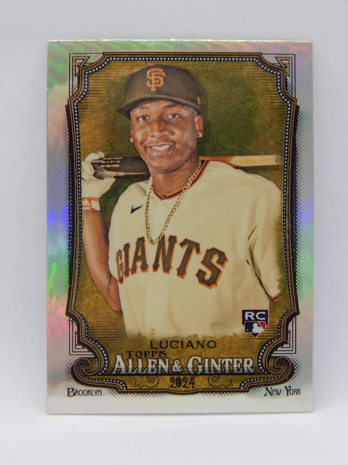 2024 Topps Allen & Ginter Baseball Chrome Rookie Giants - MARCO LUCIANO #79