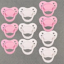 10X Magnetic Pacifiers Dummy Soother for Reborn Baby Dolls DIY Accessories Gift