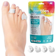ZenToes Small Pinky Toe Spacers Correctors for Tailors Bunion Bunionette Relief