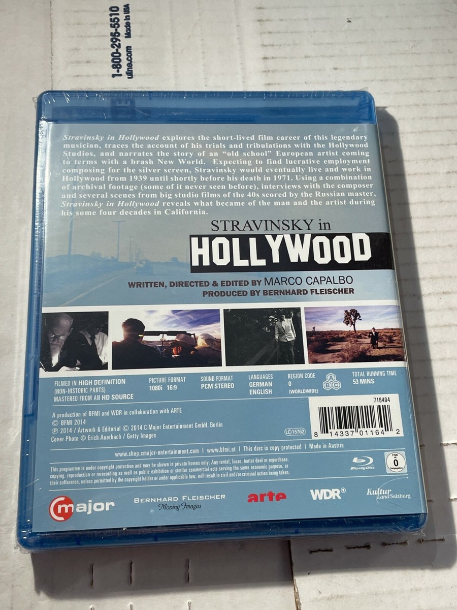 ミュージック Blu-ray Stravinsky in Hollywood  716404  /00110 Stravinsky in Hollywood (Marco Capalbo) - Blu-Ray - SEALED