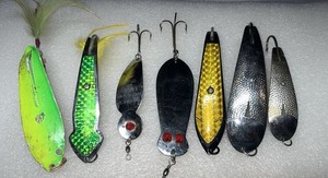 Large Hopkins Hammered spoons -Huntington Drone -Herter’s-Tony Accetta And More