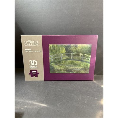 National Gallery 3D Lenticular Puzzle 500 Piece: The Water Lily Pond Monet