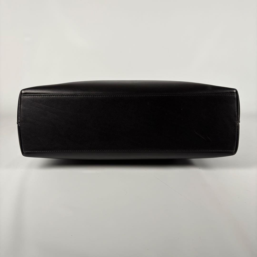 GUCCI Archive Leather Hobo Bag Black One Shoulder Tote with Gold Hardware thumbnail 11