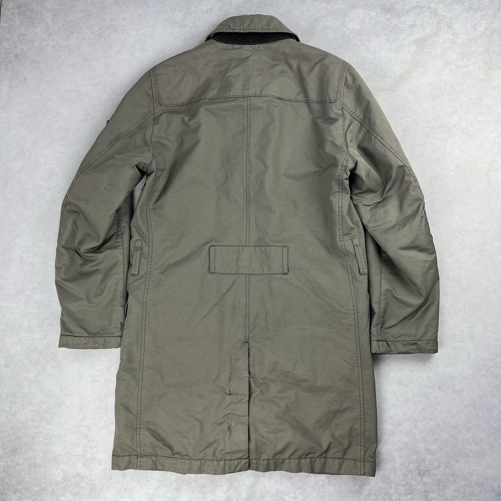Stone Island David TC Trench Coat Medium Jacket Khaki… - Gem