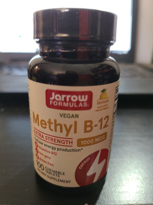 CLEARANCE Jarrow Methyl B-12 Lemon, 1000mcg, 100 Tablets 