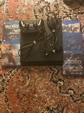 Sony PlayStation 4 Black Console Bundle with Controller  Games