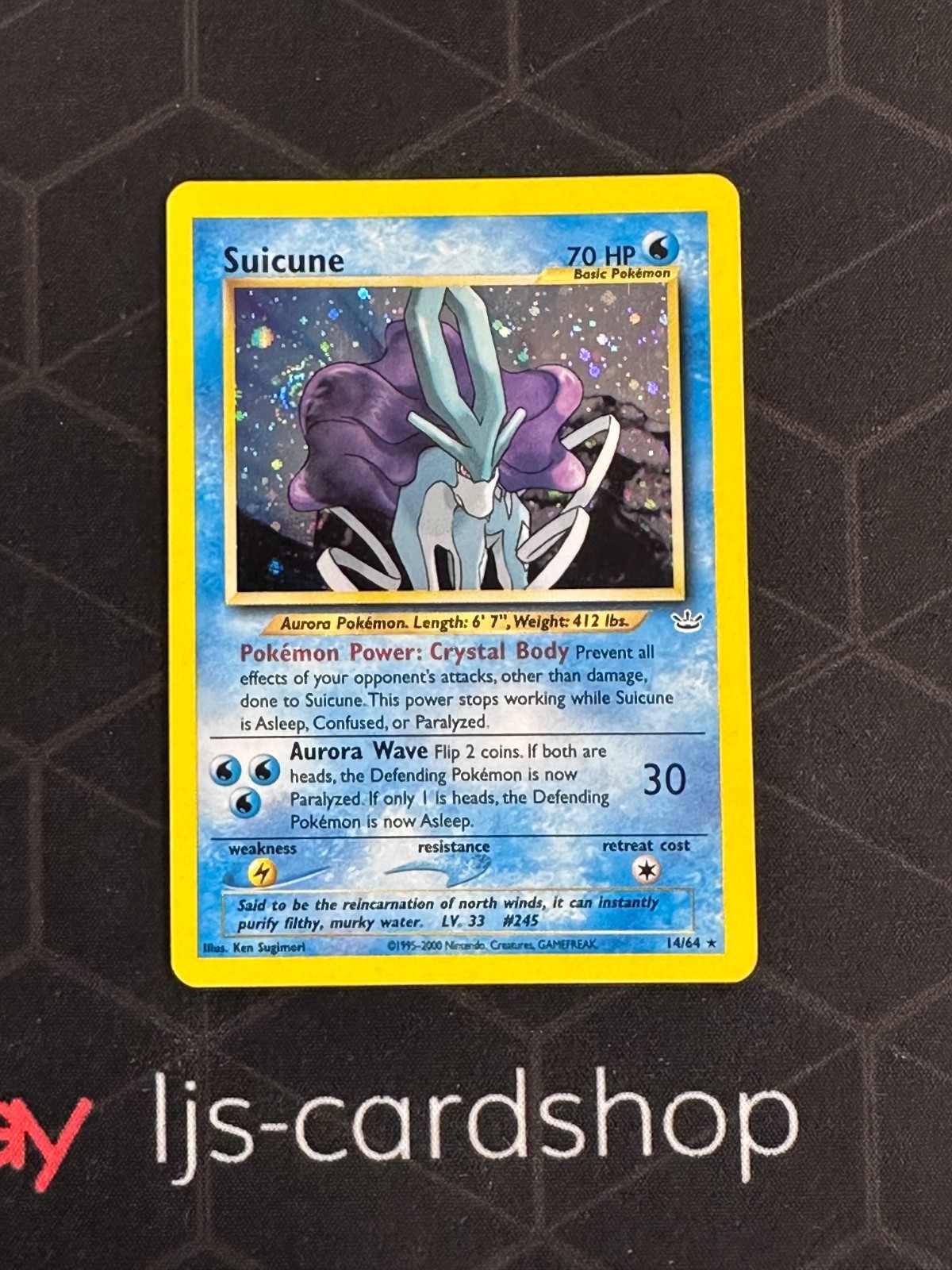 Pokemon Neo Revolution Suicune 14/64 Holo HP