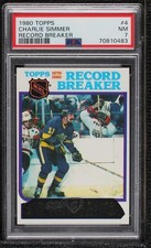 1980-81 Topps Record Breaker Charlie Simmer #4 PSA 7 0h2x