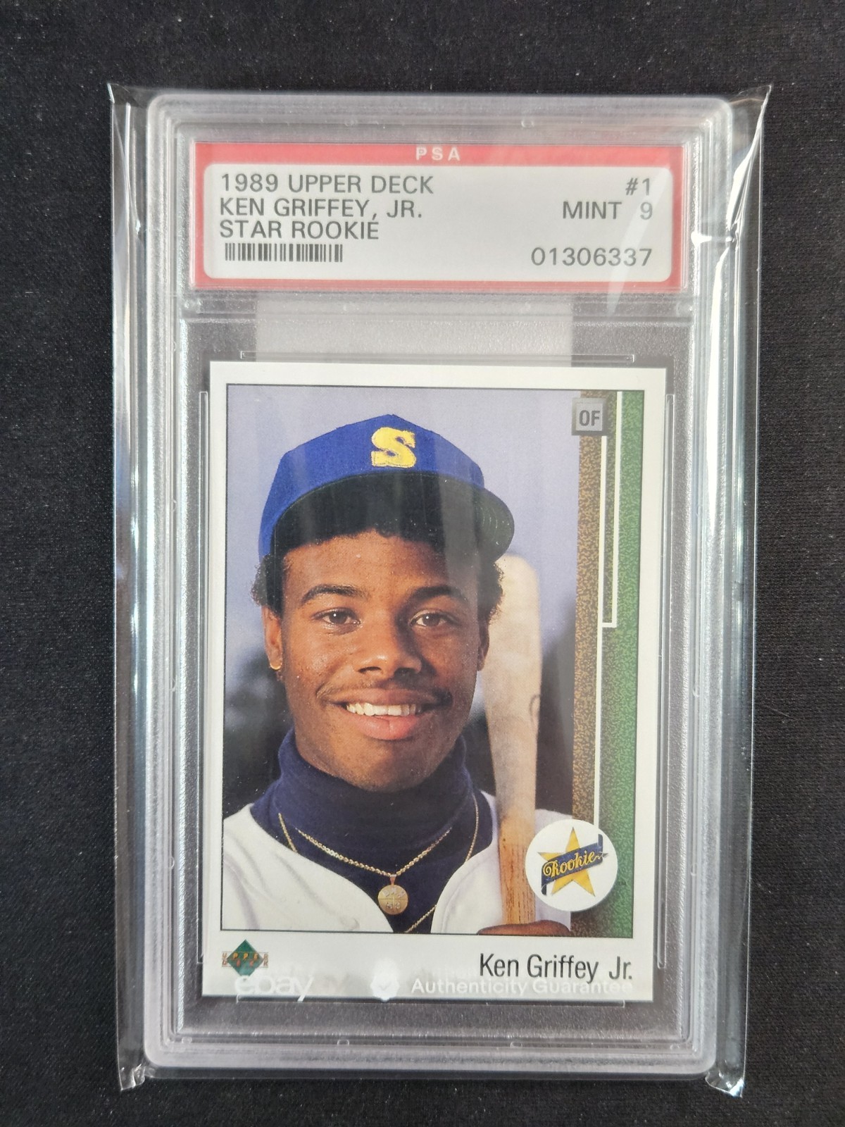 🔥 Ken Griffey Jr 1989 Upper Deck - Star Rookie #1 RC Seattle Mariners PSA 9