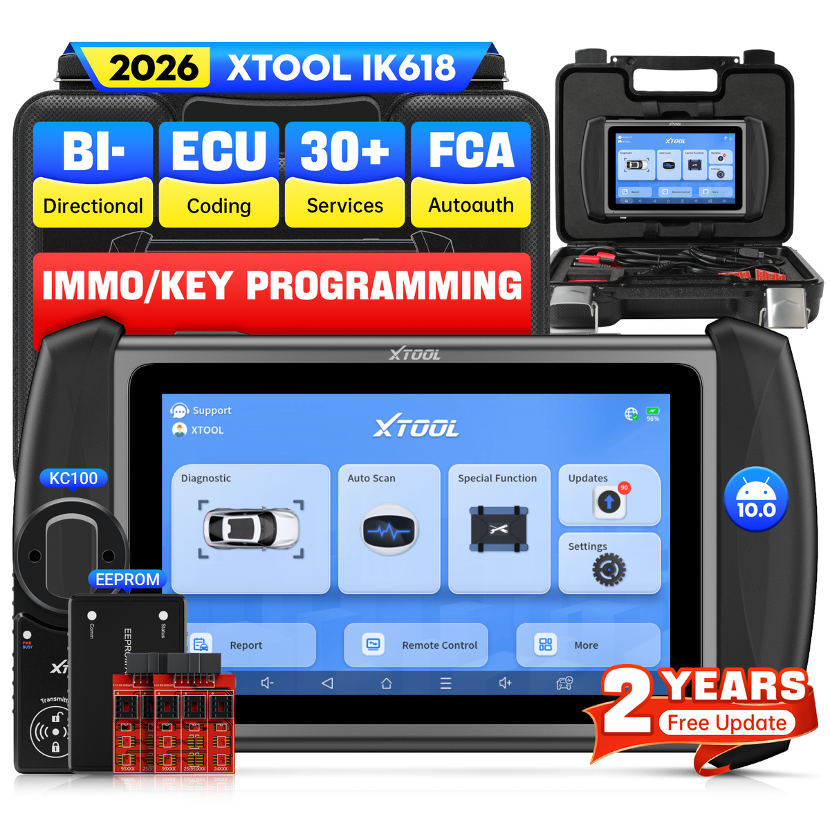 XTOOL InPlus IK618 Car Scanner IMMO Key Programmer Full Diagnostic
