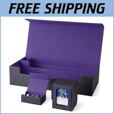 All-in-One TCG Storage Box - 5 Deck Capacity, Playmat Holder & Magnetic Closure