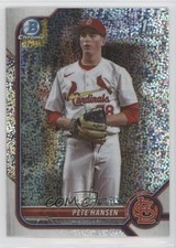2022 Bowman Draft Chrome Sparkle Refractor Pete Hansen #BDC-128 10b5
