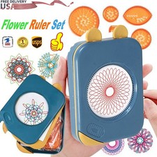 Spirograph Deluxe Tin Set Draw Spiral Designs Interlocking Toys Gears Wheels 9x